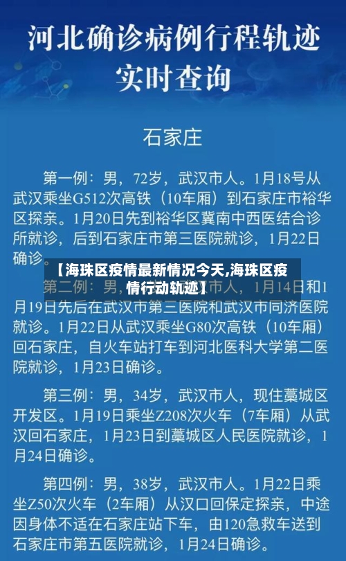 【海珠区疫情最新情况今天,海珠区疫情行动轨迹】