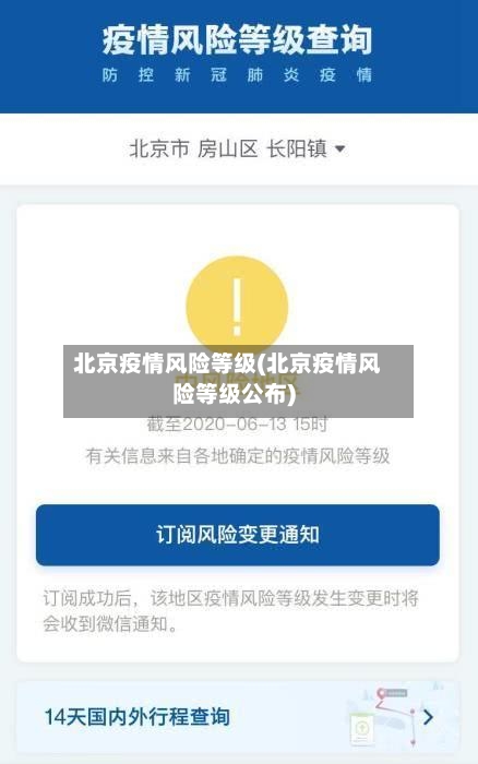 北京疫情风险等级(北京疫情风险等级公布)-第3张图片