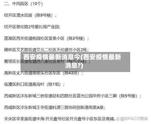 西安疫情最新消息今(西安疫情最新消息?)