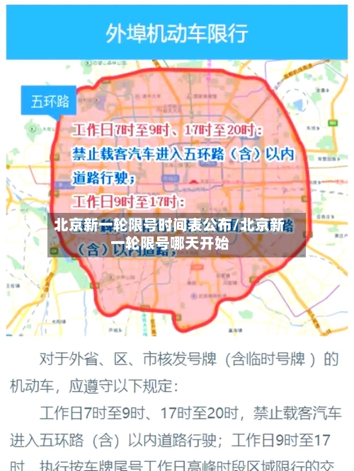 北京新一轮限号时间表公布/北京新一轮限号哪天开始-第2张图片