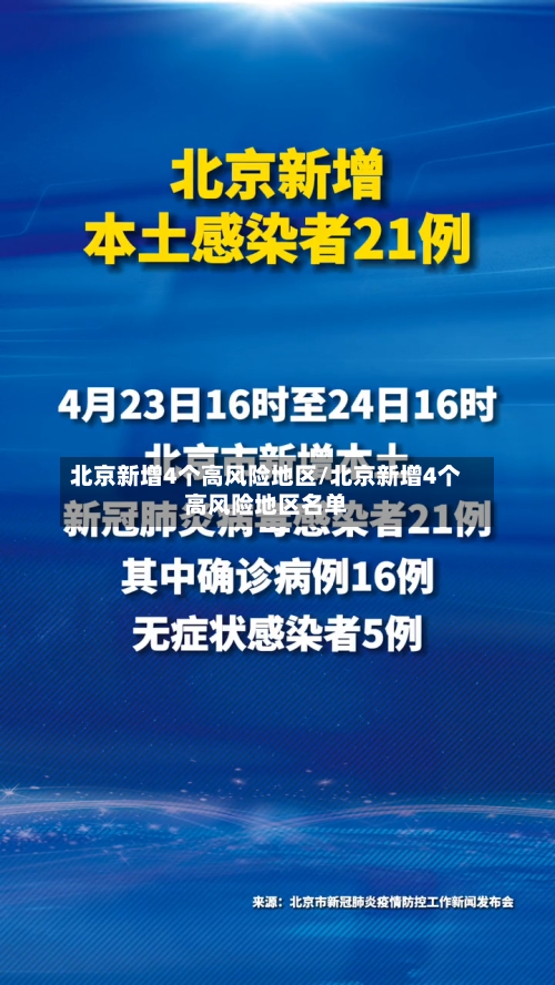 北京新增4个高风险地区/北京新增4个高风险地区名单-第3张图片