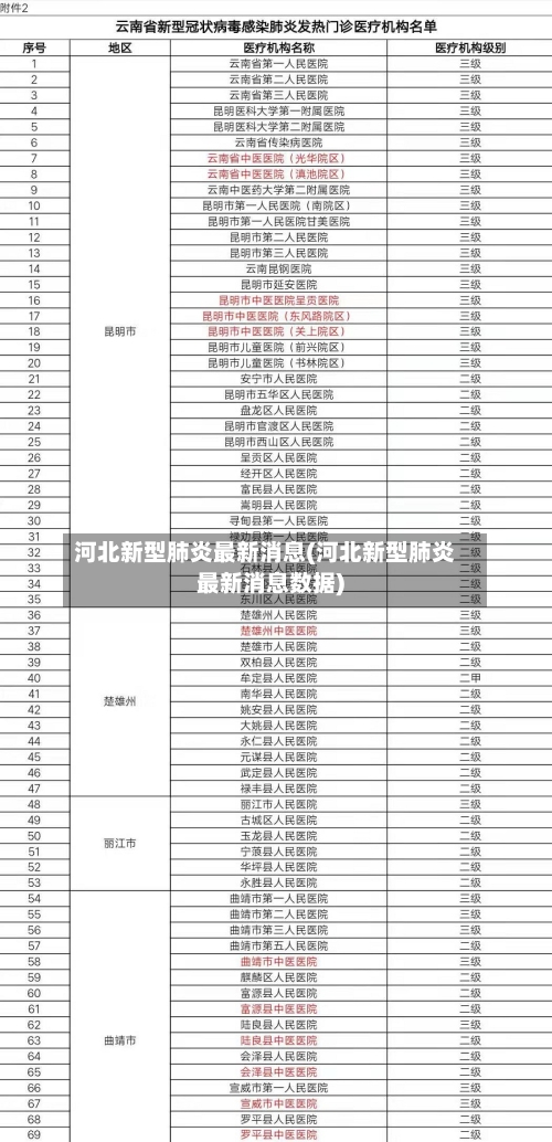 河北新型肺炎最新消息(河北新型肺炎最新消息数据)