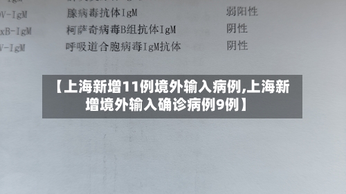【上海新增11例境外输入病例,上海新增境外输入确诊病例9例】-第3张图片