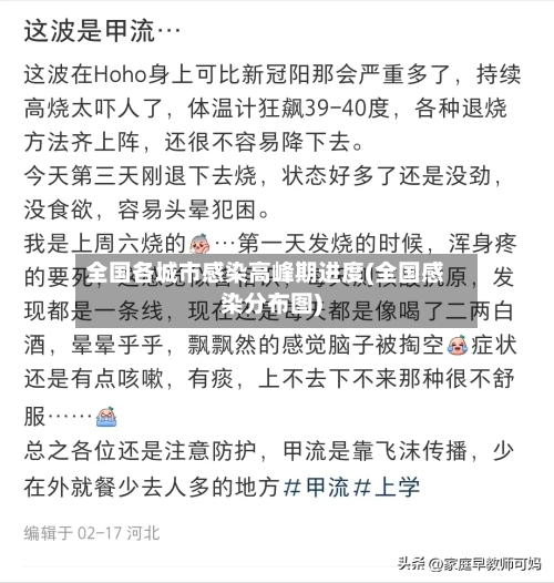 全国各城市感染高峰期进度(全国感染分布图)