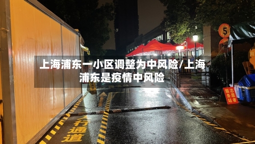 上海浦东一小区调整为中风险/上海浦东是疫情中风险-第2张图片