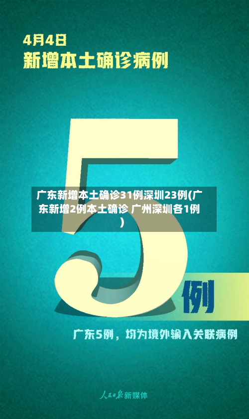 广东新增本土确诊31例深圳23例(广东新增2例本土确诊 广州深圳各1例)