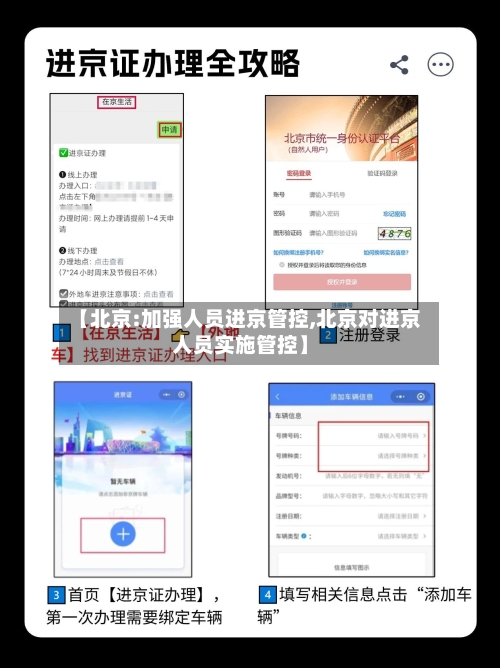 【北京:加强人员进京管控,北京对进京人员实施管控】
