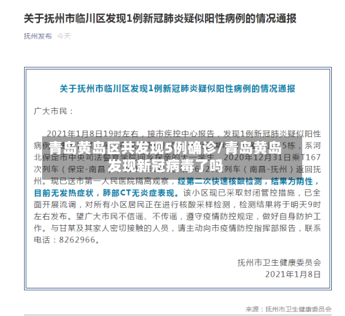 青岛黄岛区共发现5例确诊/青岛黄岛发现新冠病毒了吗-第2张图片