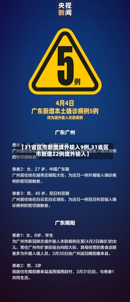 【31省区市新增境外输入9例,31省区市新增22例境外输入】-第3张图片