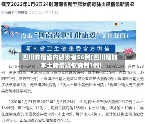 四川昨增省内感染者56例(四川增加本土新增疑似病例1例)-第2张图片
