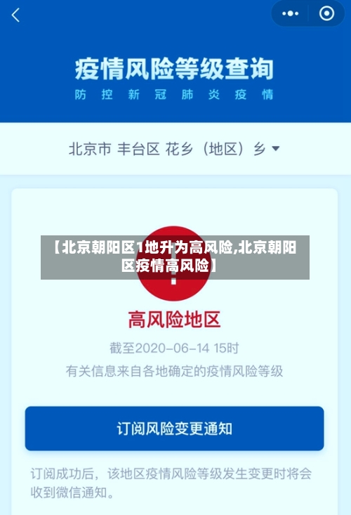 【北京朝阳区1地升为高风险,北京朝阳区疫情高风险】
