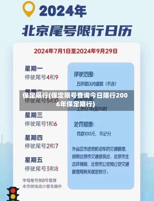 保定限行(保定限号查询今日限行2006年保定限行)-第2张图片