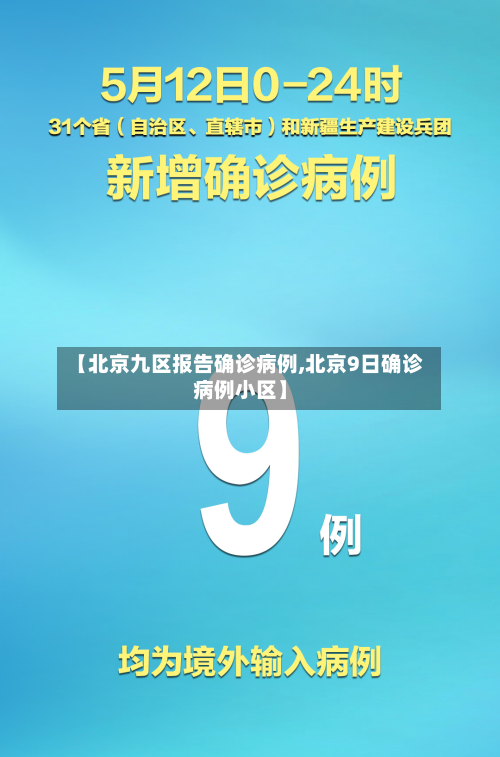 【北京九区报告确诊病例,北京9日确诊病例小区】