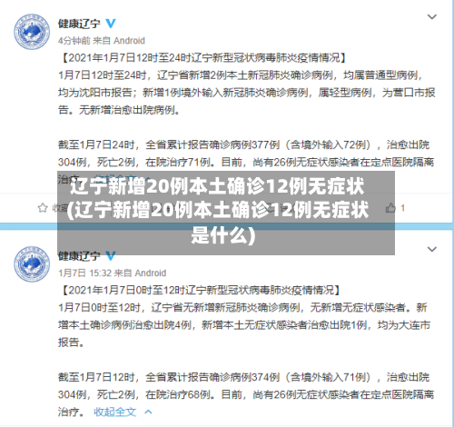 辽宁新增20例本土确诊12例无症状(辽宁新增20例本土确诊12例无症状是什么)-第3张图片