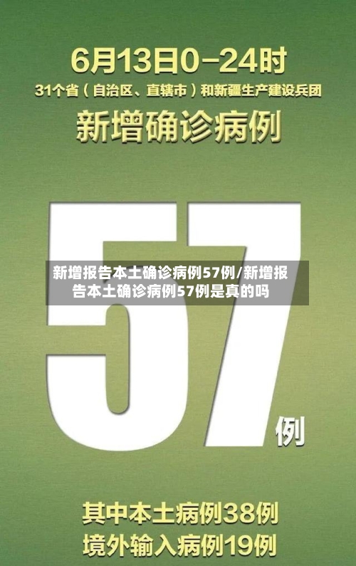 新增报告本土确诊病例57例/新增报告本土确诊病例57例是真的吗-第2张图片