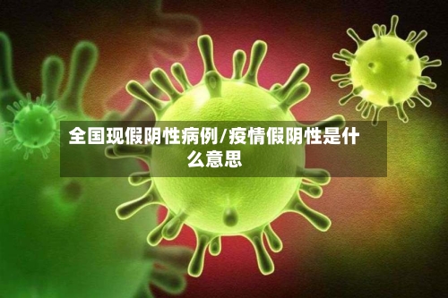 全国现假阴性病例/疫情假阴性是什么意思-第3张图片