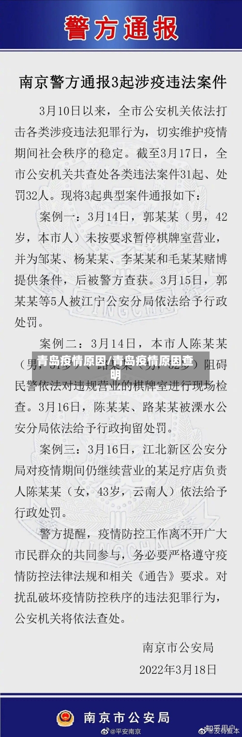 青岛疫情原因/青岛疫情原因查明-第3张图片