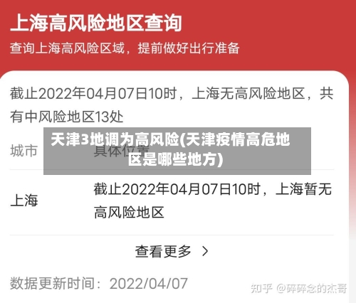 天津3地调为高风险(天津疫情高危地区是哪些地方)-第3张图片