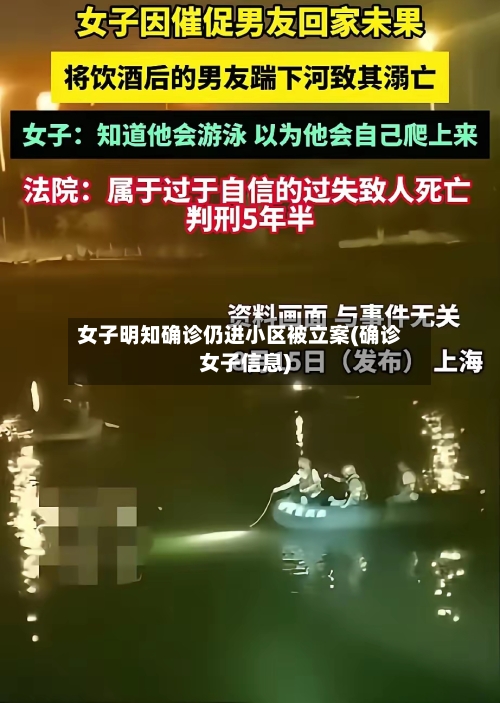 女子明知确诊仍进小区被立案(确诊女子信息)