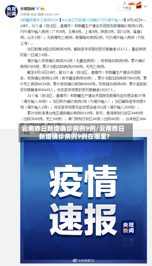 云南昨日新增确诊病例9例/云南昨日新增确诊病例9例在哪里?-第2张图片