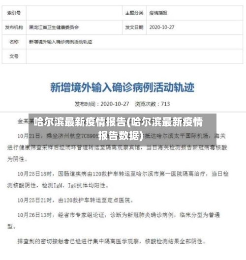 哈尔滨最新疫情报告(哈尔滨最新疫情报告数据)-第2张图片