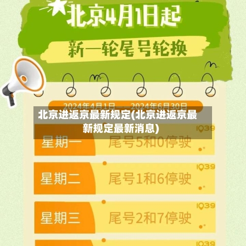 北京进返京最新规定(北京进返京最新规定最新消息)