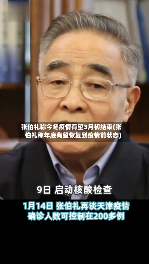 张伯礼称今冬疫情有望3月初结束(张伯礼称年底有望恢复到疫情前状态)