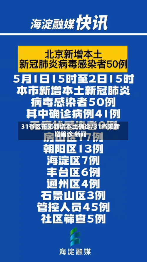 31省区市无新增本土确诊/31省无新增确诊 新闻-第2张图片