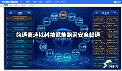 皖通高速以科技赋能路网安全畅通