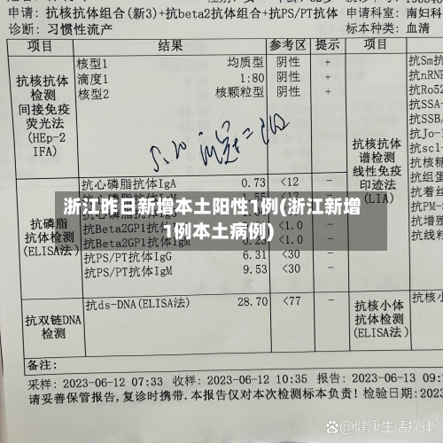 浙江昨日新增本土阳性1例(浙江新增1例本土病例)-第3张图片