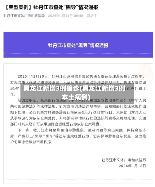 黑龙江新增3例确诊(黑龙江新增3例本土病例)