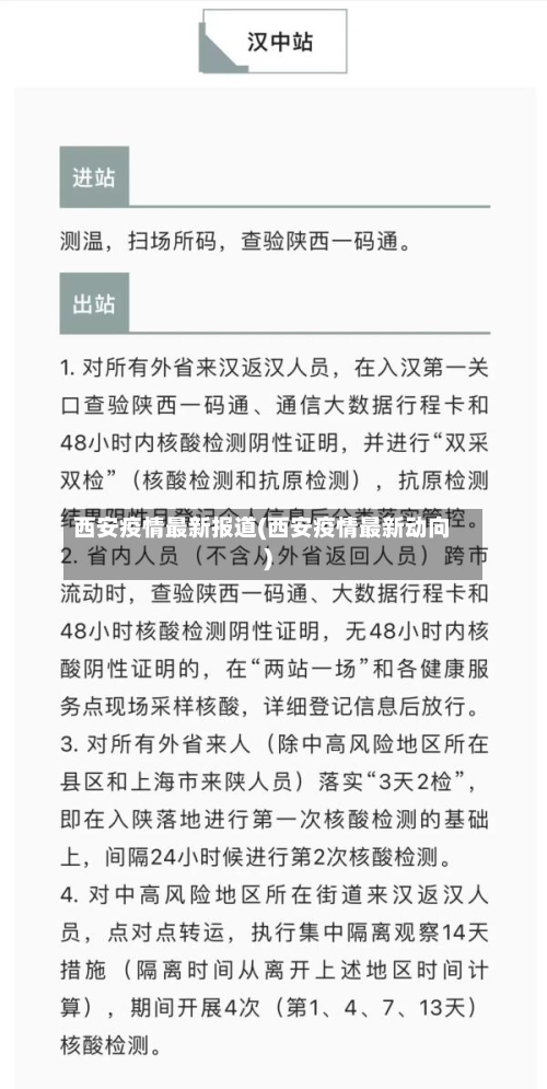 西安疫情最新报道(西安疫情最新动向)