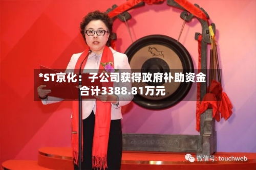 *ST京化：子公司获得政府补助资金合计3388.81万元-第2张图片