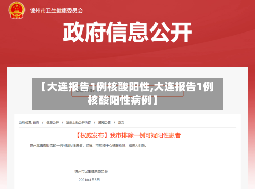 【大连报告1例核酸阳性,大连报告1例核酸阳性病例】