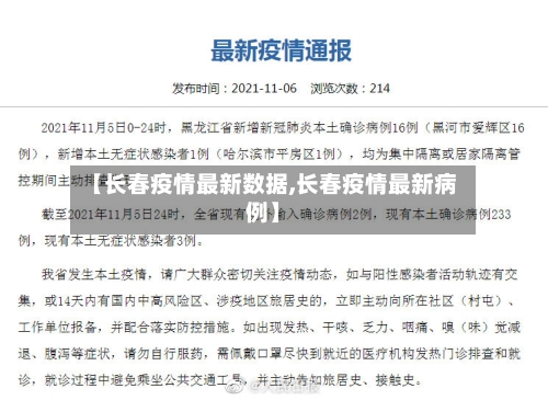 【长春疫情最新数据,长春疫情最新病例】