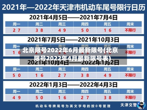 北京限号2022年6月最新限号(北京限号2022年4月最新限号表)-第3张图片