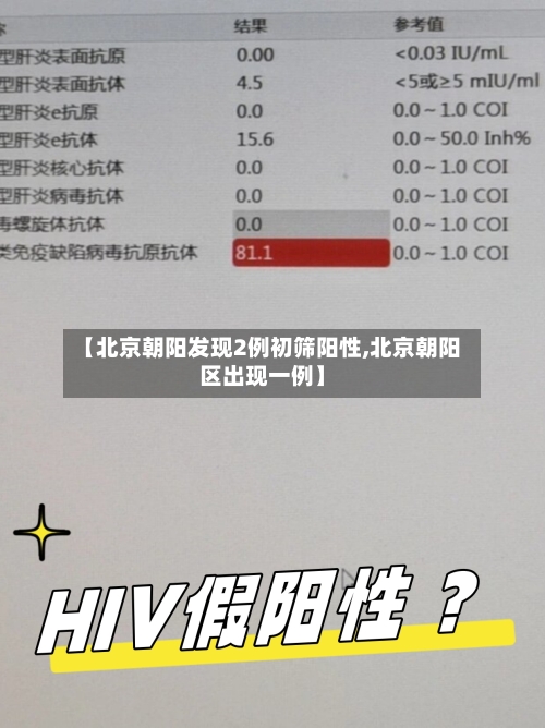 【北京朝阳发现2例初筛阳性,北京朝阳区出现一例】