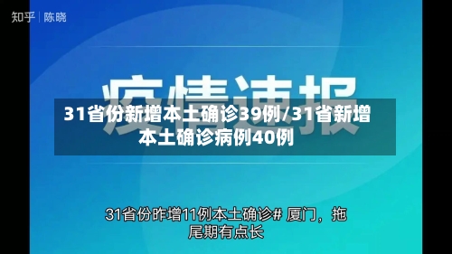31省份新增本土确诊39例/31省新增本土确诊病例40例