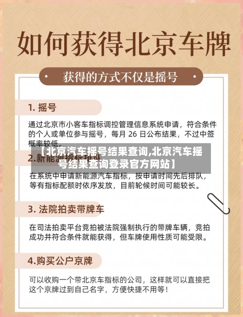 【北京汽车摇号结果查询,北京汽车摇号结果查询登录官方网站】