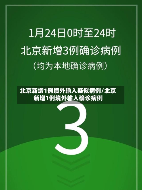 北京新增1例境外输入疑似病例/北京新增1例境外输入确诊病例-第2张图片