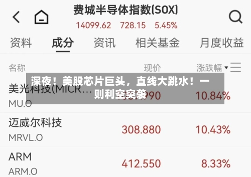 深夜！美股芯片巨头，直线大跳水！一则利空突袭-第3张图片