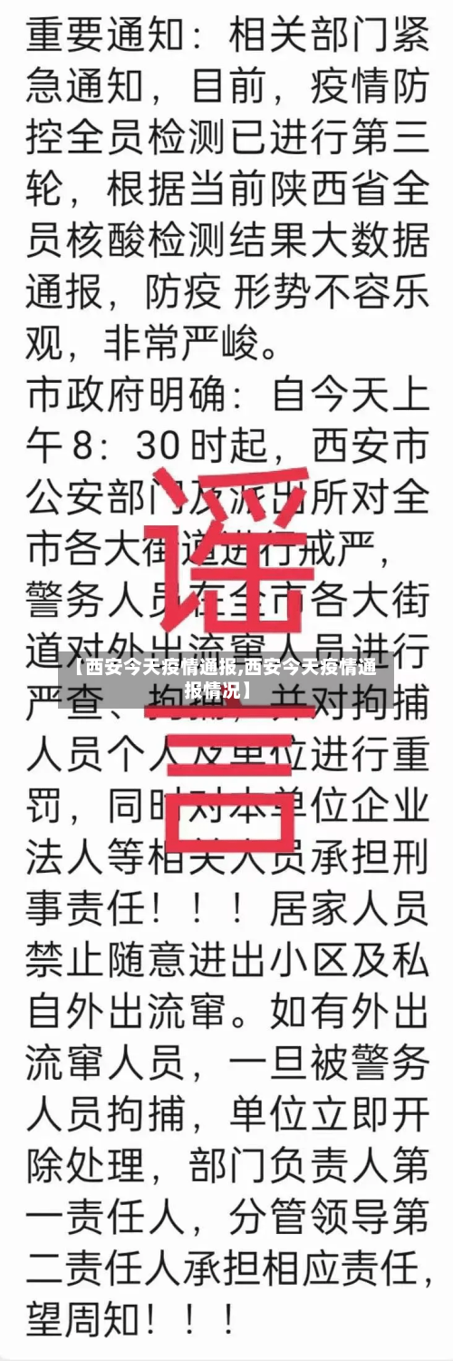 【西安今天疫情通报,西安今天疫情通报情况】-第2张图片