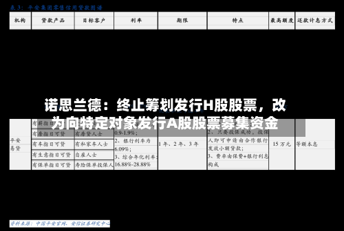 诺思兰德：终止筹划发行H股股票	，改为向特定对象发行A股股票募集资金-第3张图片