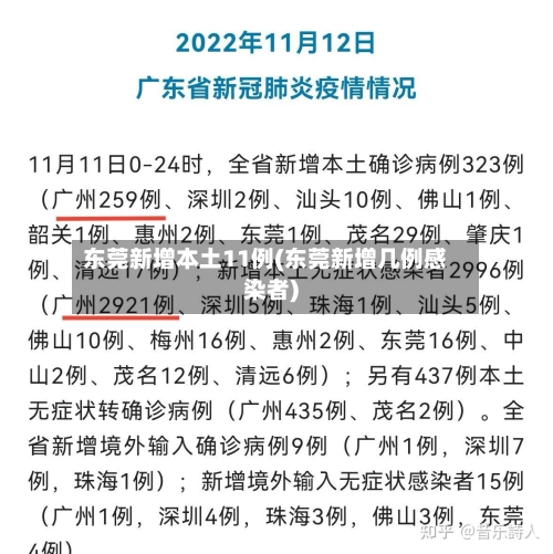 东莞新增本土11例(东莞新增几例感染者)-第3张图片
