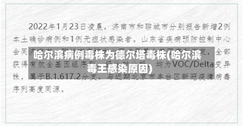 哈尔滨病例毒株为德尔塔毒株(哈尔滨毒王感染原因)