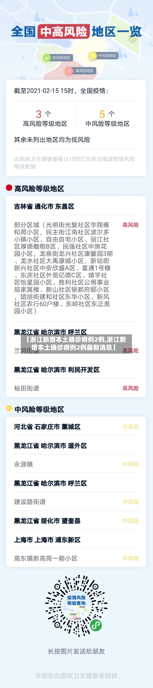 【浙江新增本土确诊病例2例,浙江新增本土确诊病例2例最新消息】-第3张图片