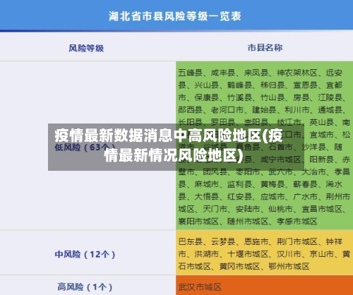 疫情最新数据消息中高风险地区(疫情最新情况风险地区)
