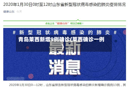 青岛莱西新增9例确诊(莱西确诊一例)-第2张图片