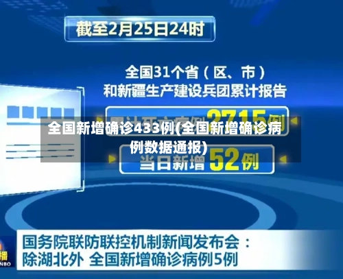 全国新增确诊433例(全国新增确诊病例数据通报)