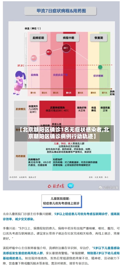 【北京朝阳区确诊1名无症状感染者,北京朝阳区确诊病例行动轨迹】
